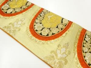 アンティーク　牡丹模様織出し袋帯（材料）